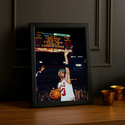 Cadre photo NBA - Michael Jordan World Champions