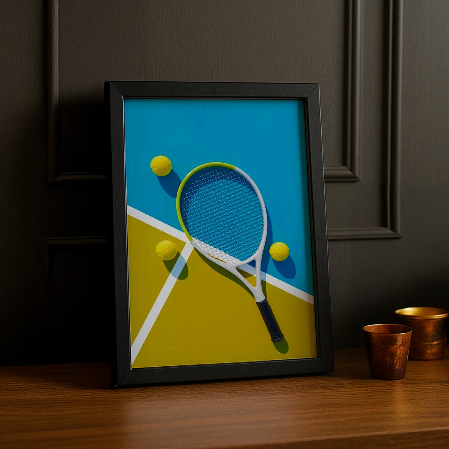 Poster Photo Tennis - Illustration