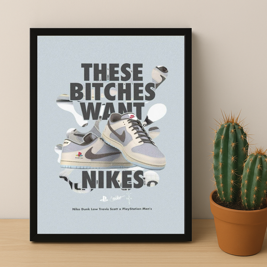 Poster Nike Dunk Low Travis Scott x PlayStation Men's