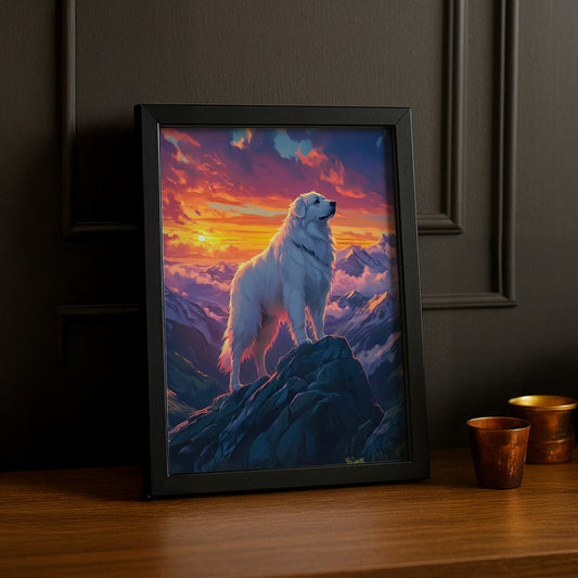 Cadre Photo Chien - Montagne