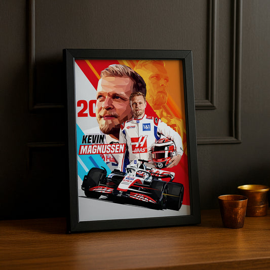 Cadre photo Kevin Magnussen Formule 1