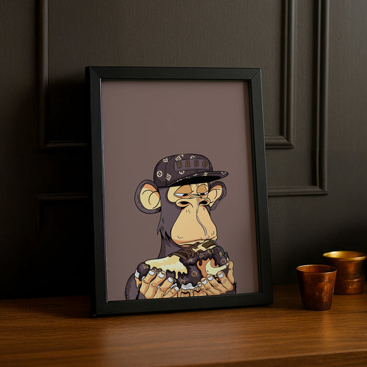 Cadre photo Bayc Ape Nike Air Force 1 x Louis Vuitton