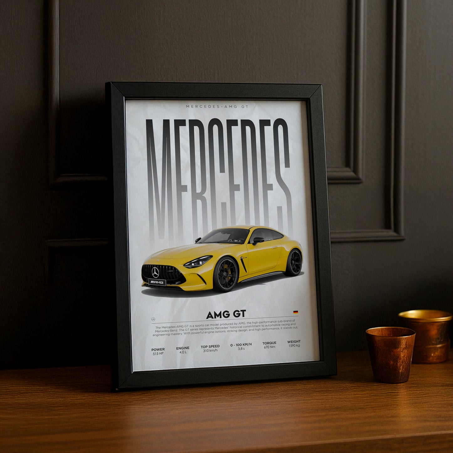 Cadre photo Mercedes AMG GT