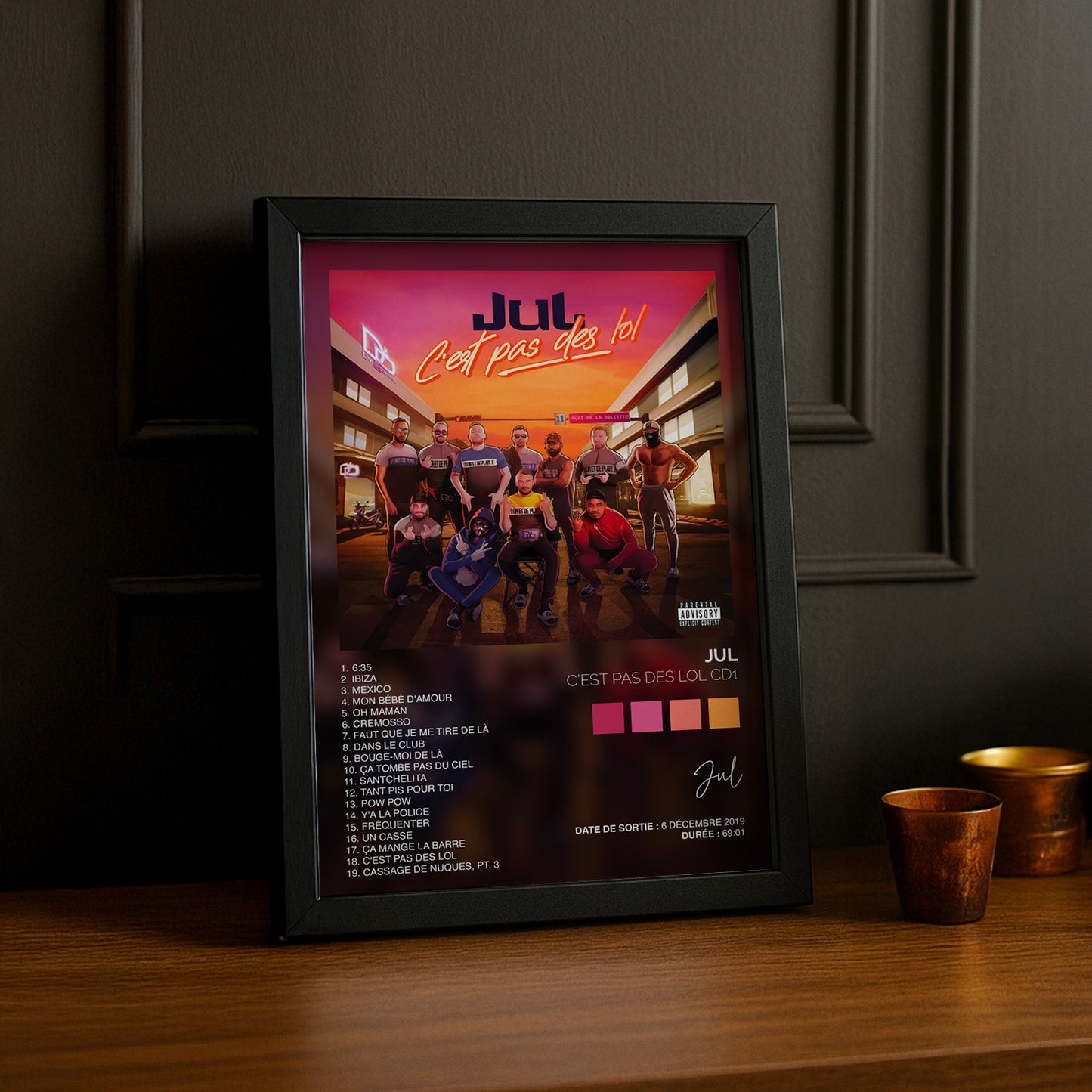 Poster Jul - Album C'est pas des LOL