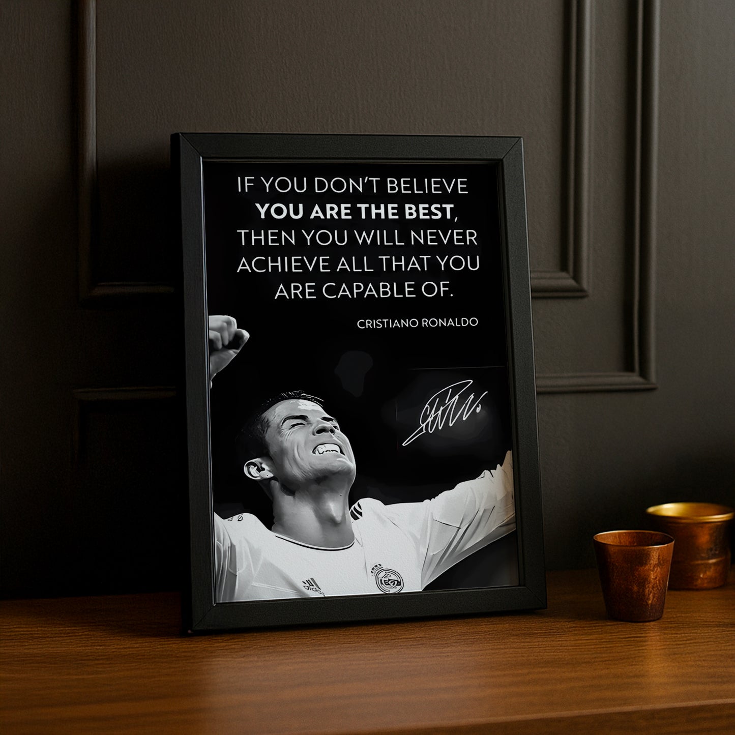 Cadre photo de Cristiano Ronaldo CR7 Madrid