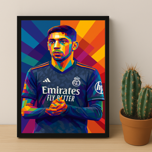 Cadre Photo Valverde Real Madrid – Poster Encadré HD Papier Premium
