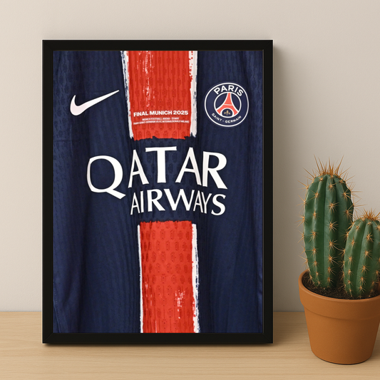 Cadre photo Paris Saint-Germain Maillot Étoilée