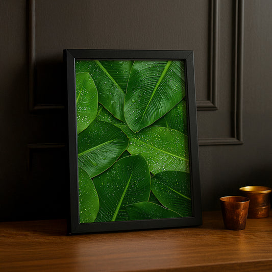 Poster Naturel - Feuille verte