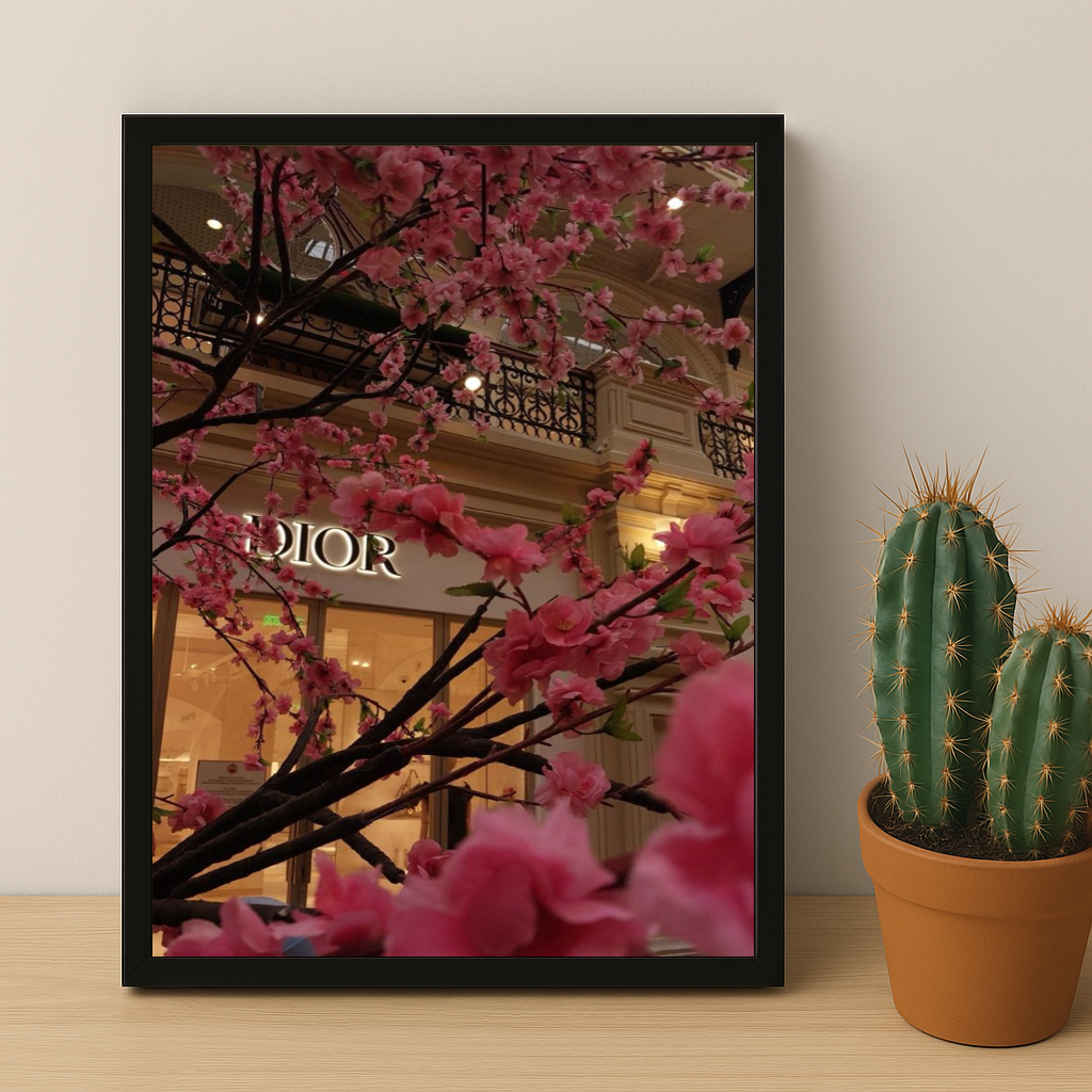 Cadre photo Dior Aethestic Pink Rose