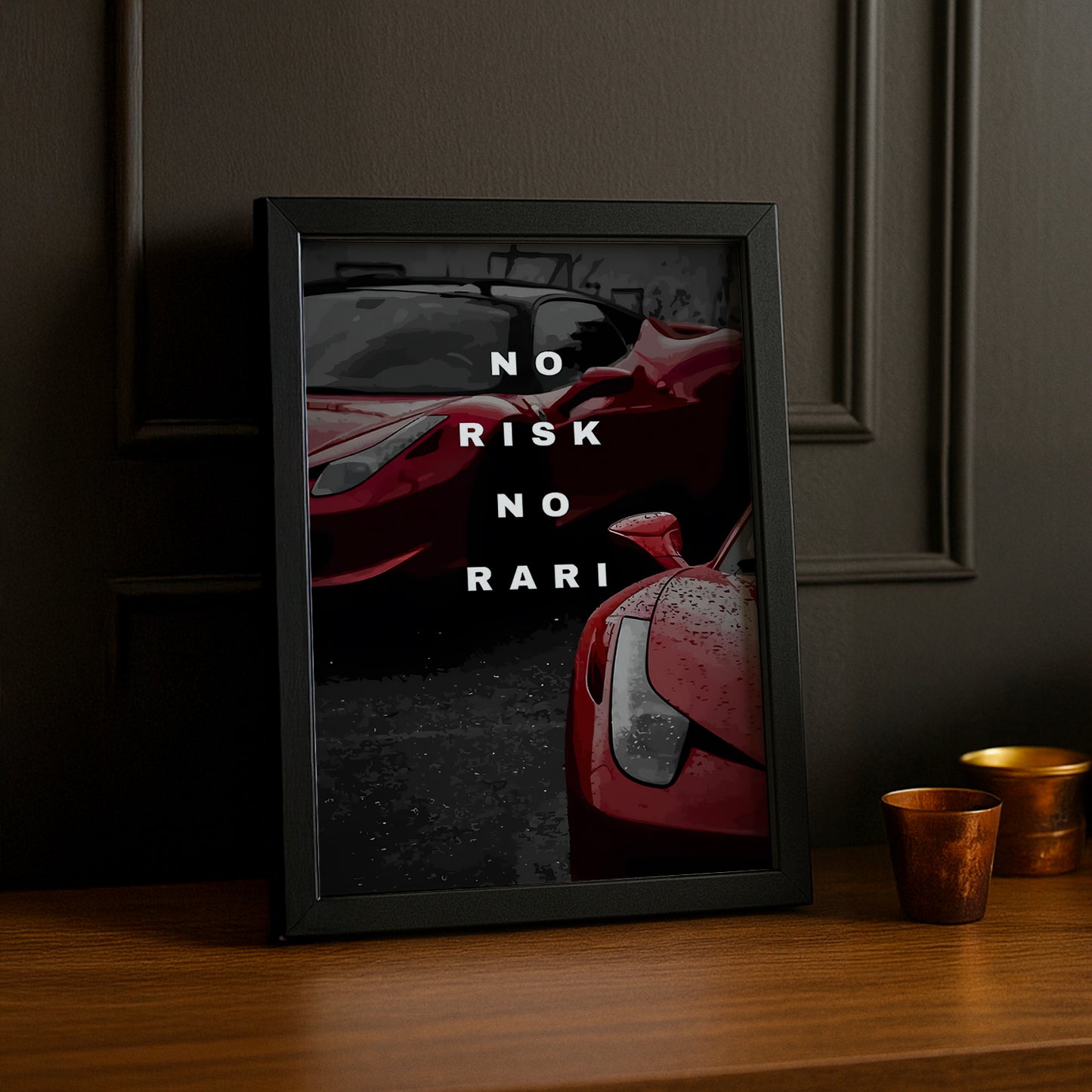 Cadre photo Motivation - No Risk, No Rari