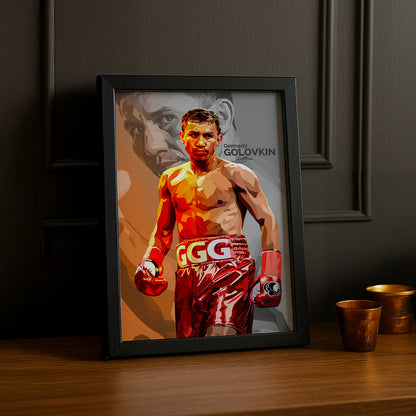 Cadre Photo Boxe - Gennady Golovkin Illustration