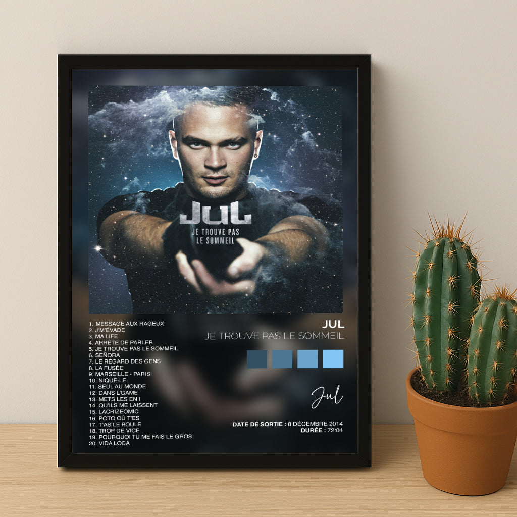 Poster Jul - Album Je trouve pas le sommeil