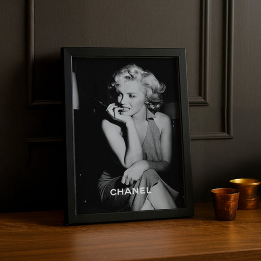 Poster encadré Marilyn Monroe Chanel