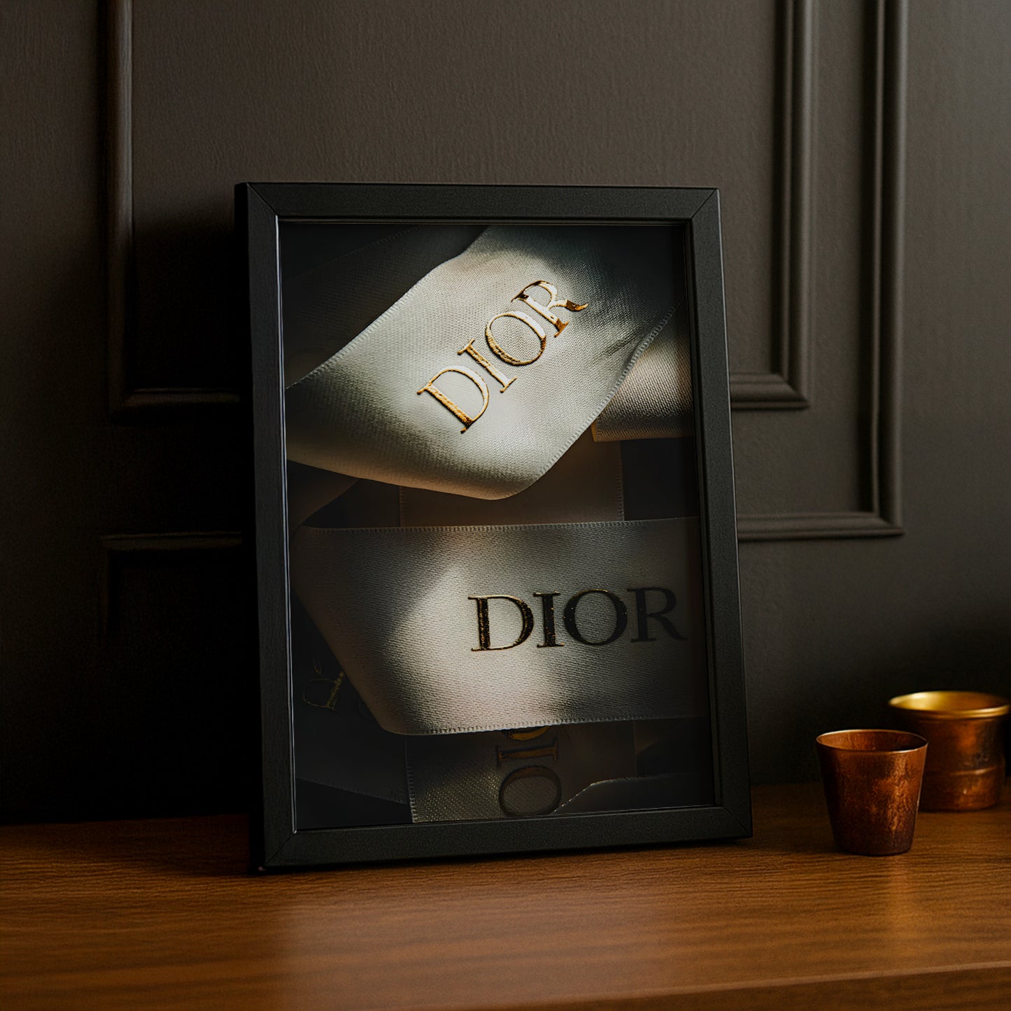 Cadre photo Dior Ruban dorée