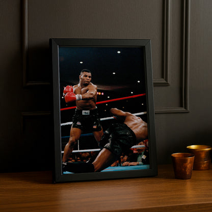 Cadre Photo Boxe - Mike Tyson KO
