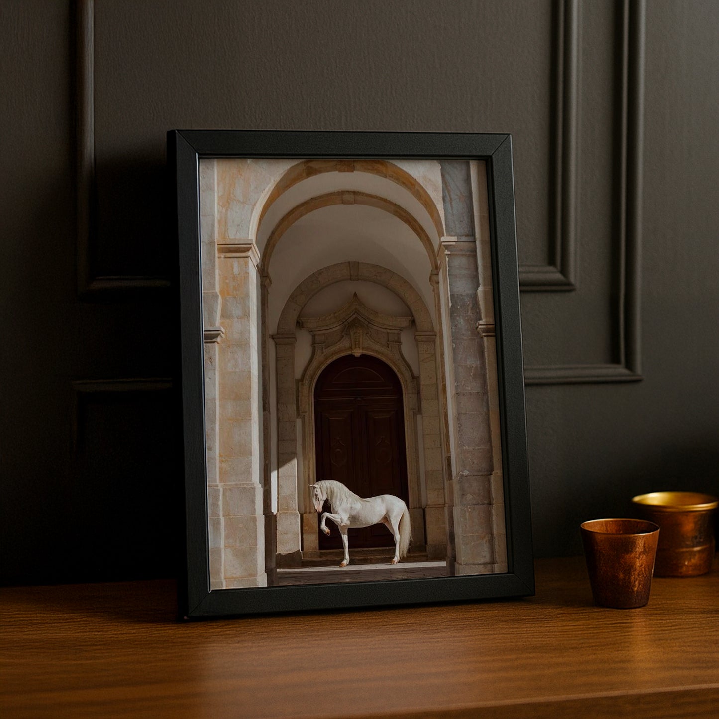 Cadre photo Équitation - Cheval Aesthetic Beige