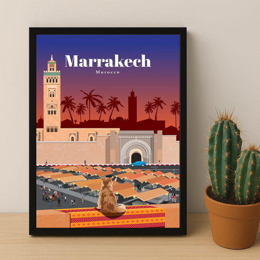 Maroc Marrakech - Poster
