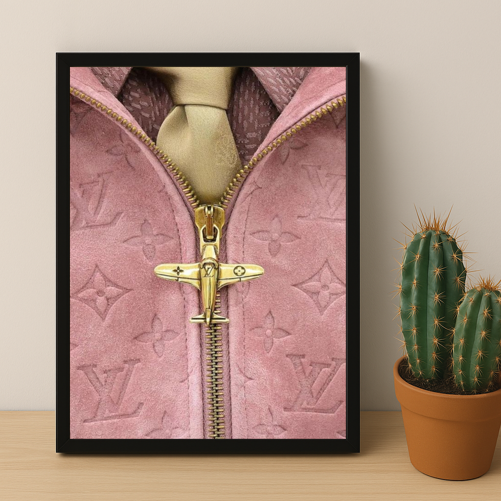 Cadre photo Louis Vuitton rose