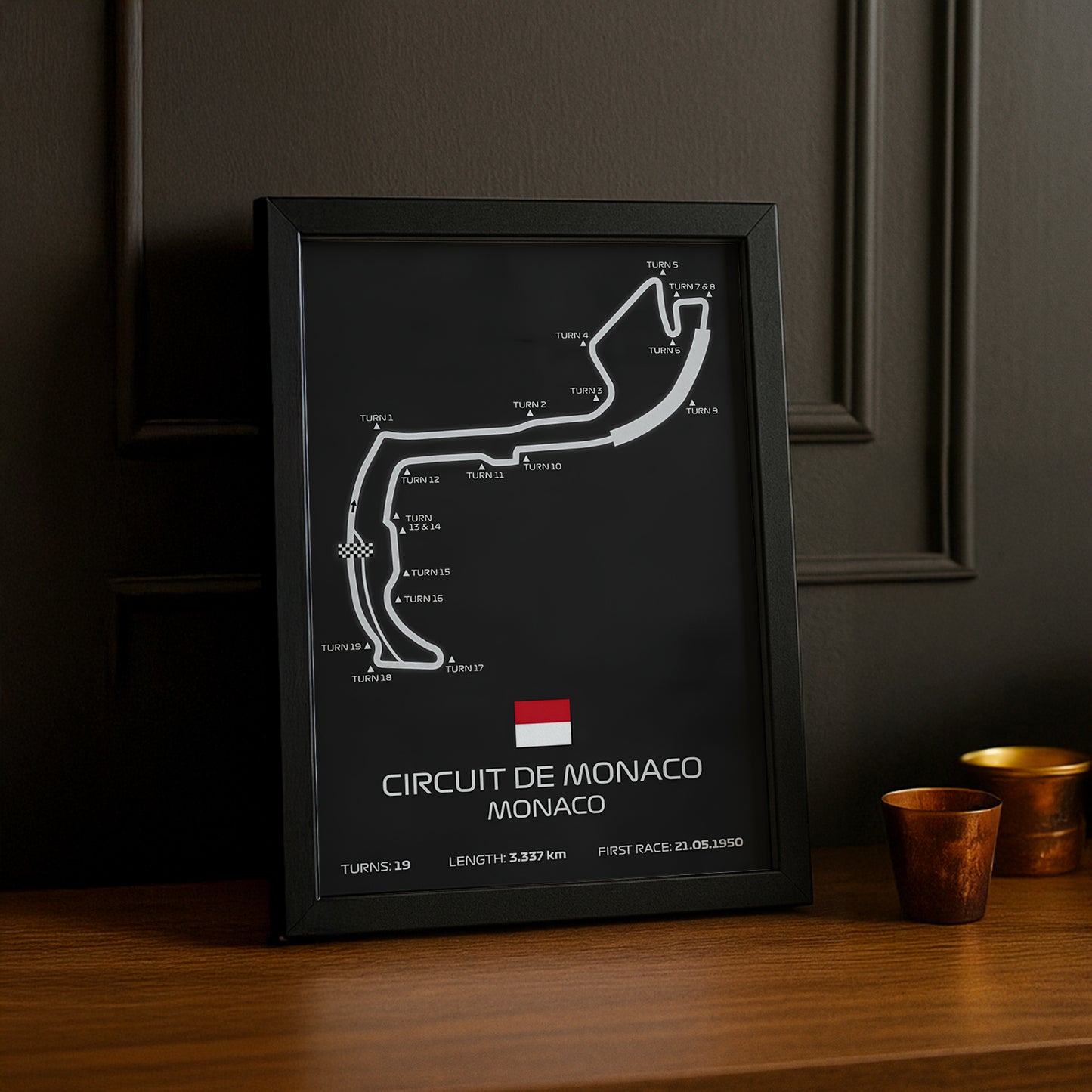 Cadre photo Circuit de Monaco