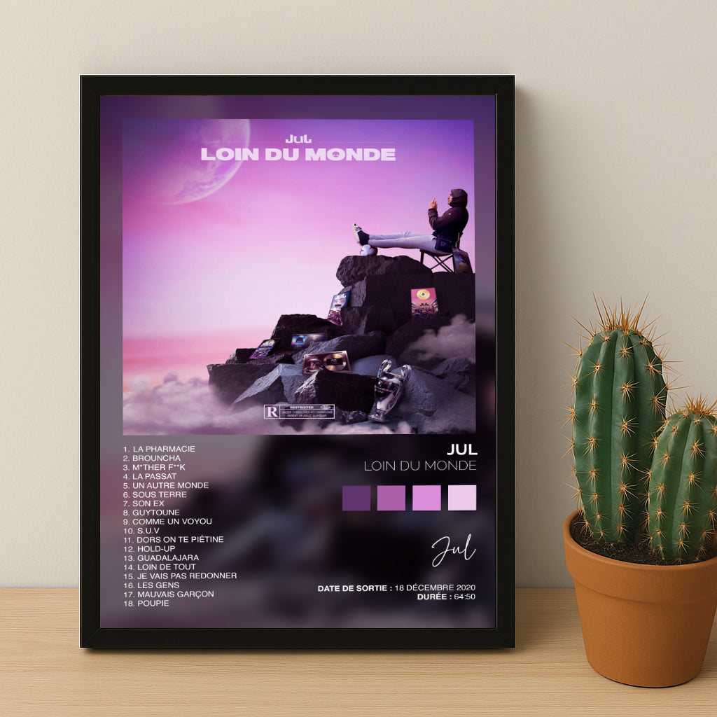 Poster Jul - Album Loin du monde