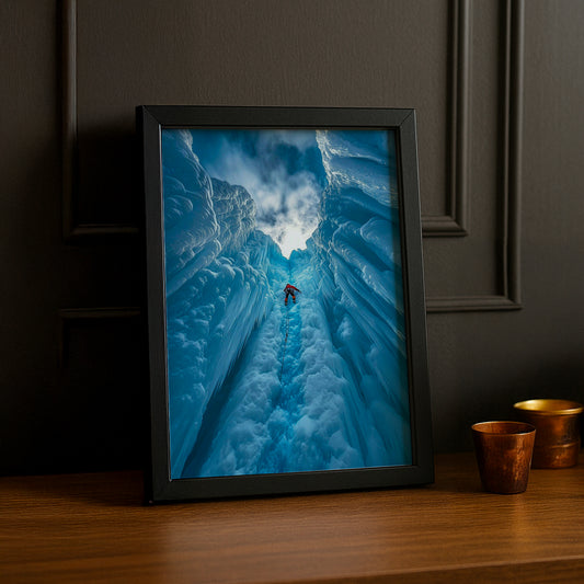 Cadre Photo Naturel - Montagne de glace