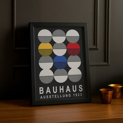 Cadre photo Bauhaus 1923 noir