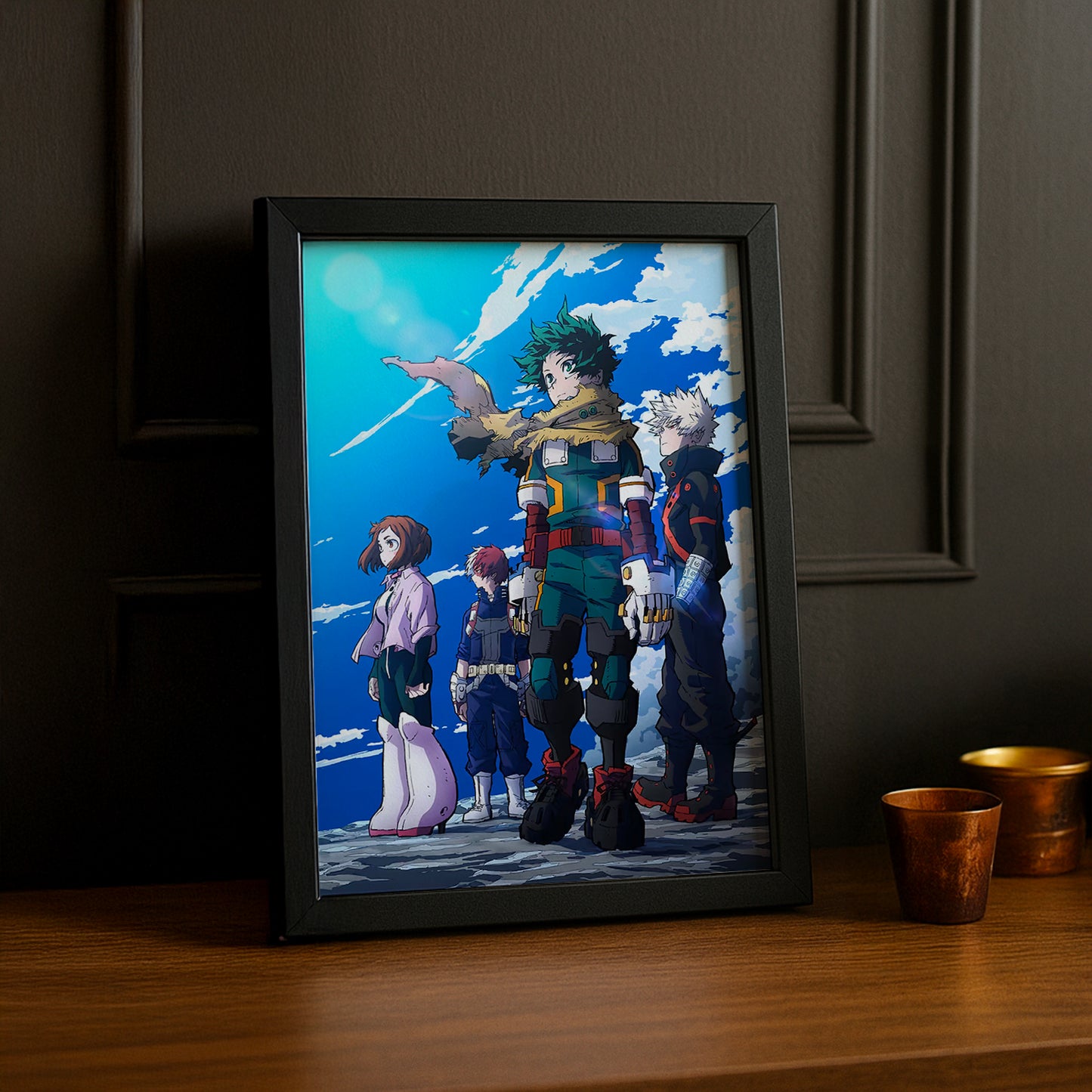 Cadre Photo My Hero Academia - Affiche Deku's Team