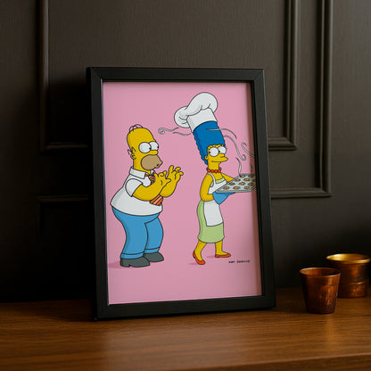 Cadre Photo Les Simpsons - Marge Simpson Cooking