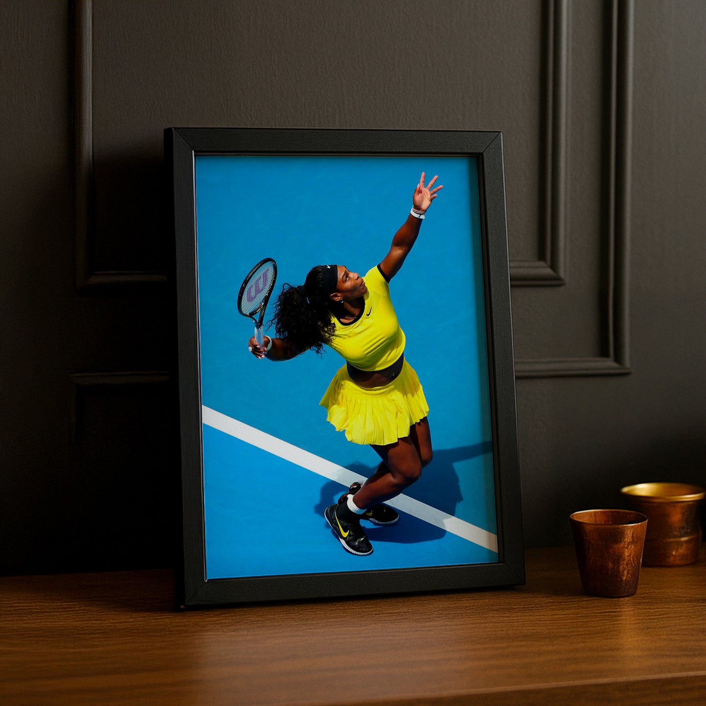 Cadre photo Tennis - Serena Williams Service