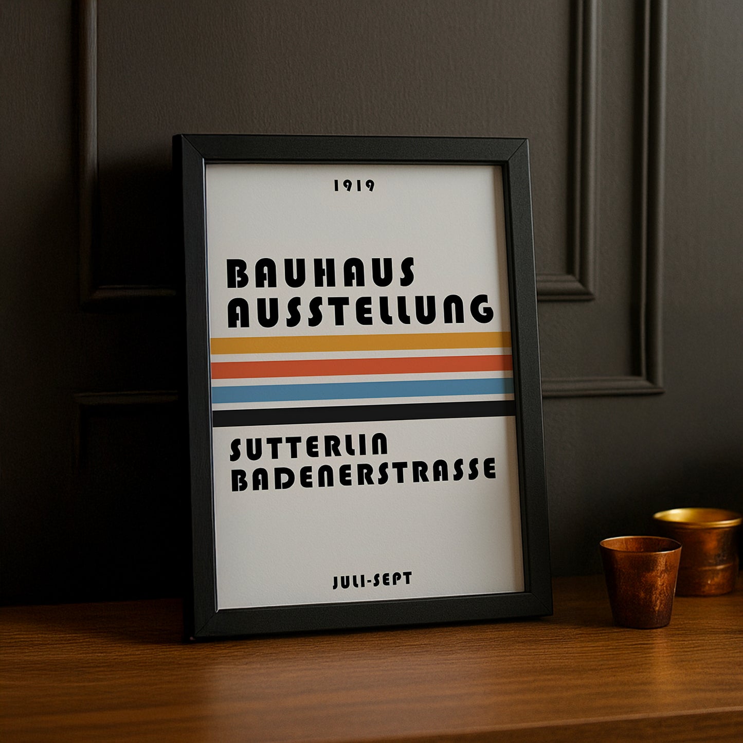 Cadre photo Bauhaus Ausstellung Sutterlia Badenerstrasse