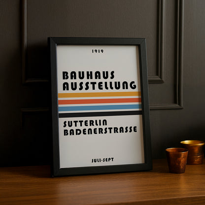 Cadre photo Bauhaus Ausstellung Sutterlia Badenerstrasse