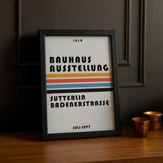 Cadre photo Bauhaus Ausstellung Sutterlia Badenerstrasse