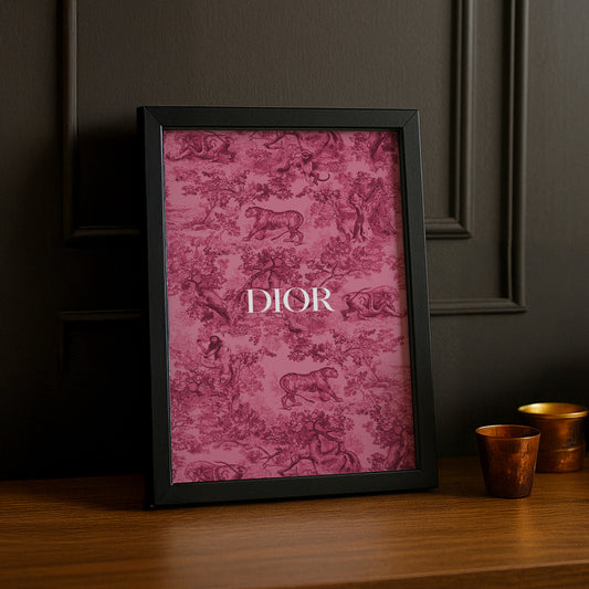 Cadre photo Dior Rose Dessin