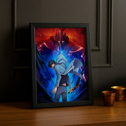 Cadre Photo Solo Leveling - Jinwoo and Igris Ascendant