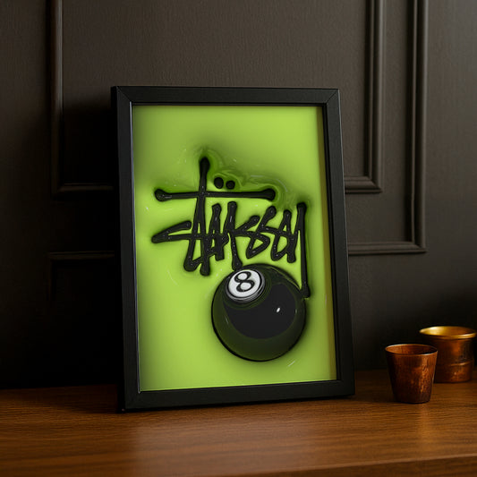 Cadre photo Stüssy - 3D Jaune Fluo