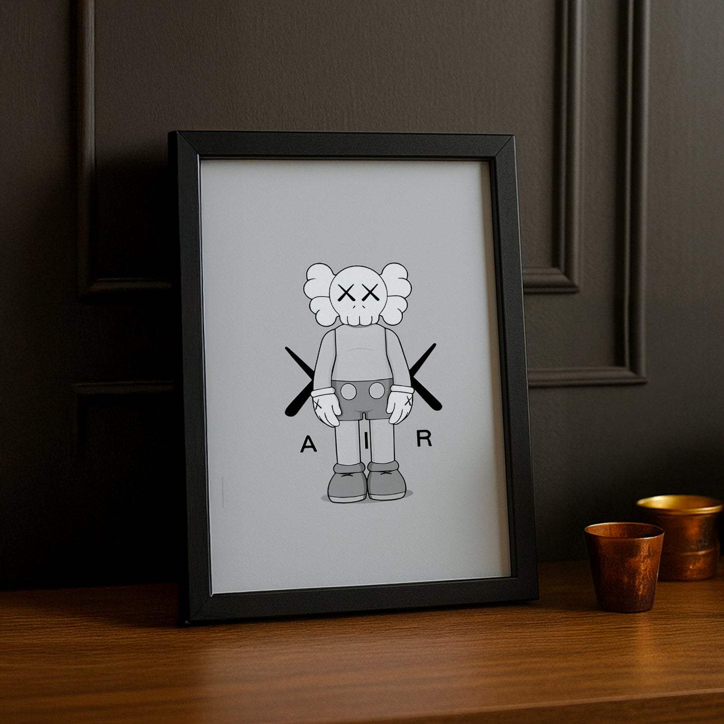 Cadre photo Kaws Air Jordan