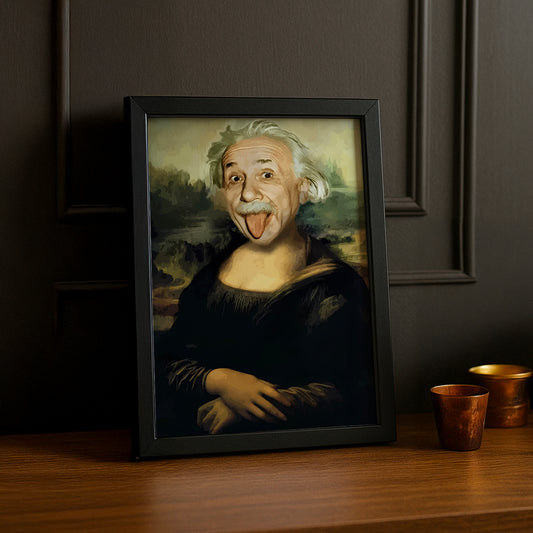 Cadre photo Mona Lisa La Joconde Albert Einstein