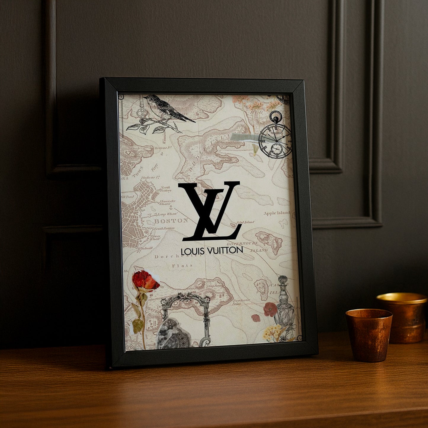 Cadre photo Louis Vuitton - Map