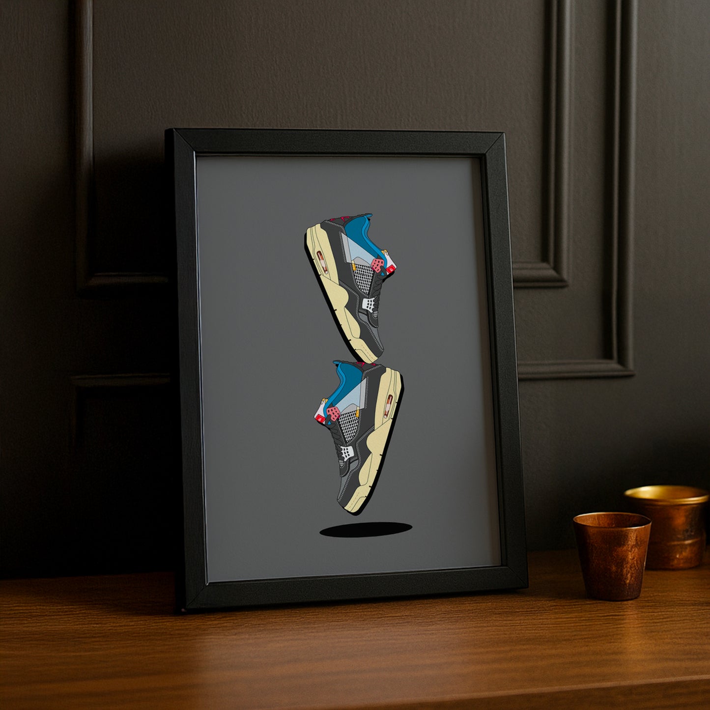 Cadre photo Air Jordan 4 Illustration