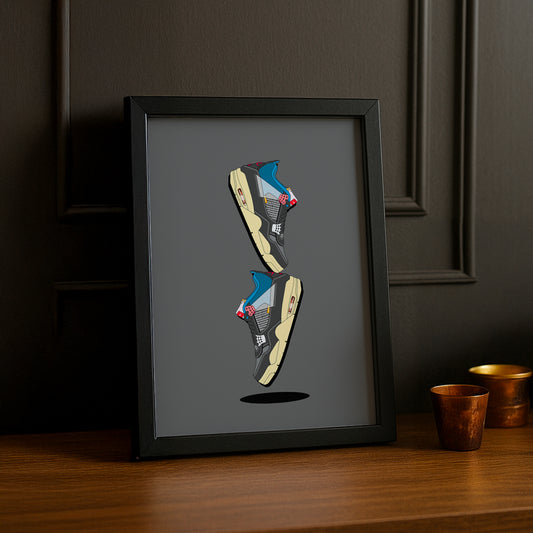 Cadre photo Air Jordan 4 Illustration