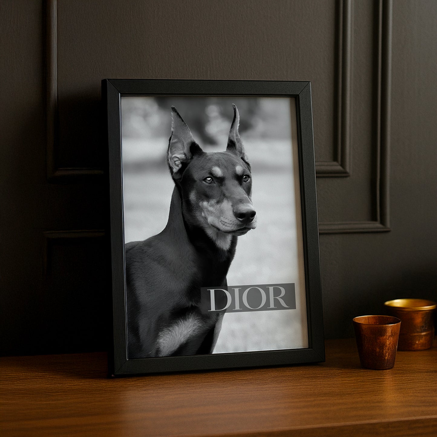 Cadre photo Dior Dog