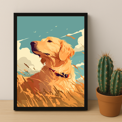 Chien portrait - Poster