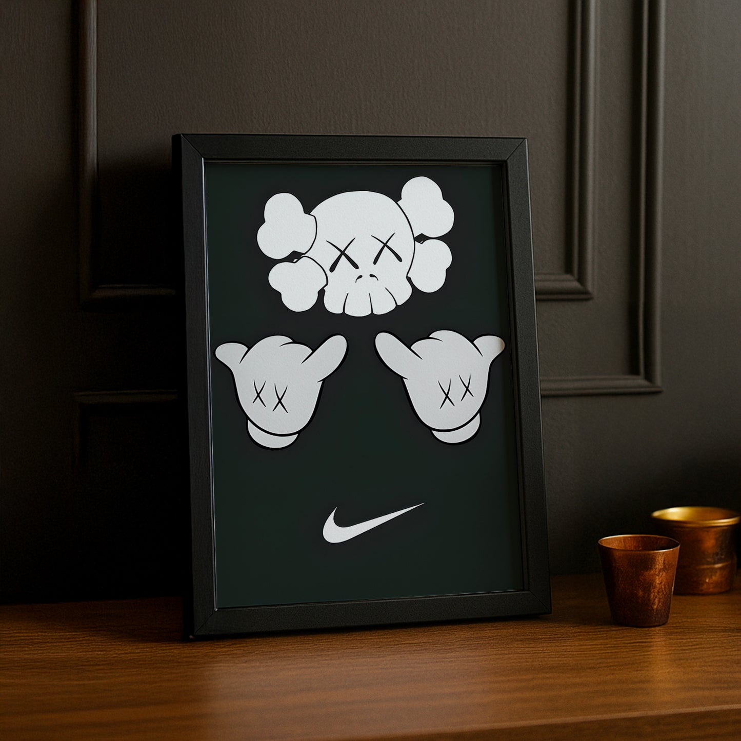 Cadre photo Kaws chill Nike