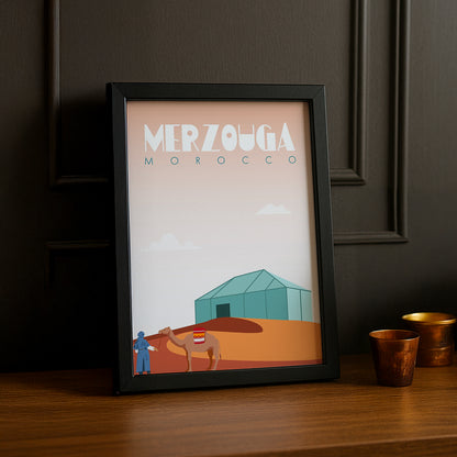 Maroc Merzouga - Cadre photo