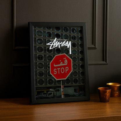 Cadre photo Stüssy - Panneau Stop