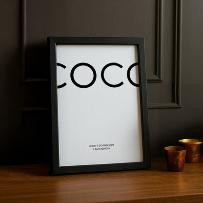 Cadre photo Chanel Coco