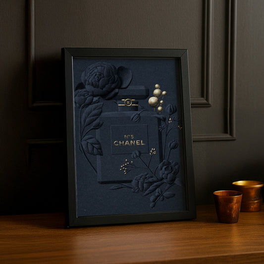 Cadre photo Chanel - N°5 Full Black Illustration