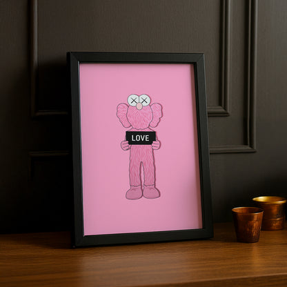 Cadre photo Kaws Love