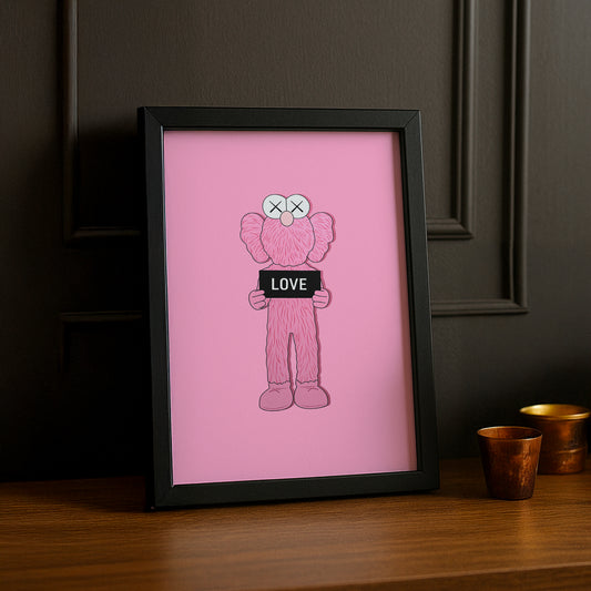 Cadre photo Kaws Love