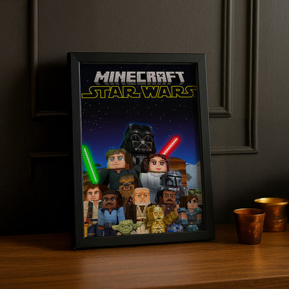 Cadre photo Minecraft - Star Wars